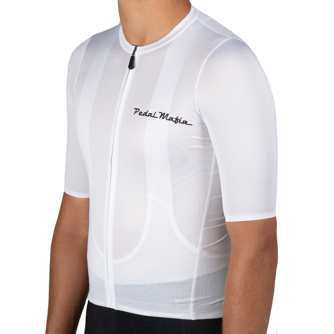 Pedal Mafia Tech Jersey Hombre - Blanco