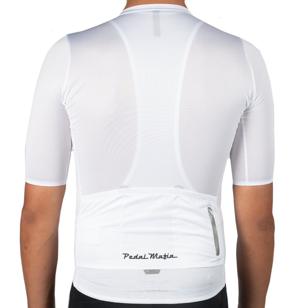 Pedal Mafia Tech Jersey Hombre - Blanco