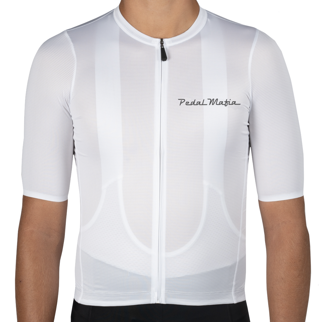 Pedal Mafia Tech Jersey Hombre - Blanco