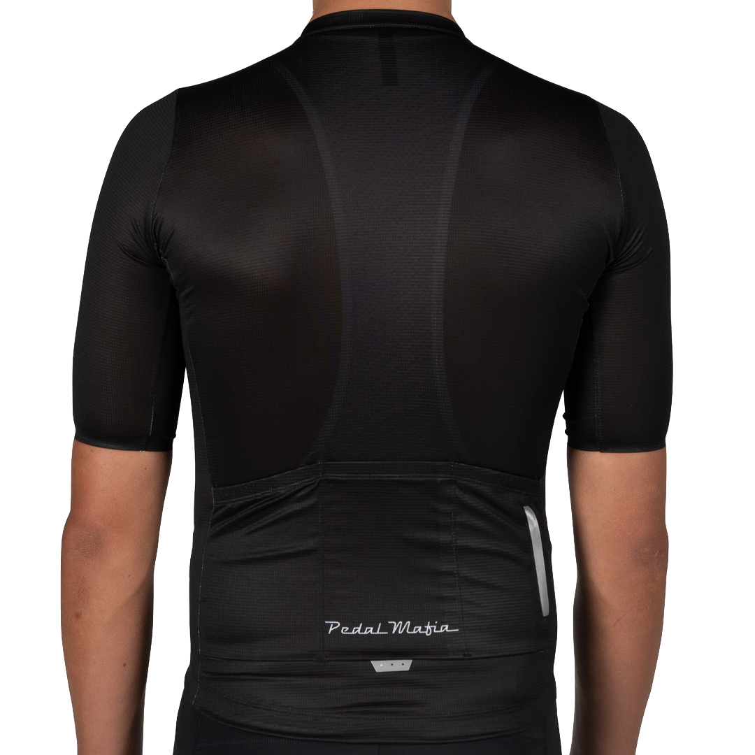 Pedal Mafia Tech Jersey Hombre - Negro