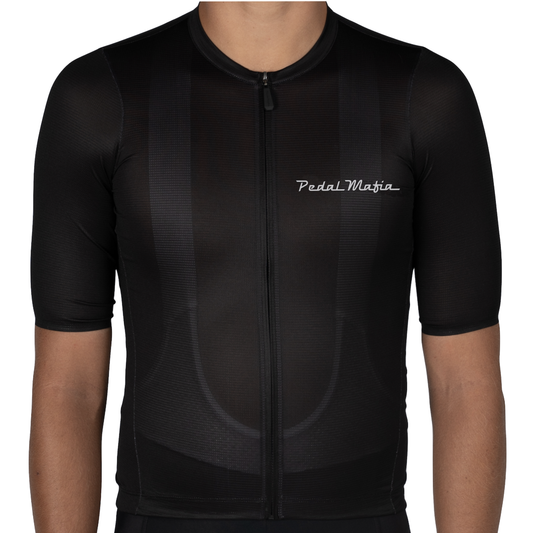 Pedal Mafia Tech Jersey Hombre - Negro