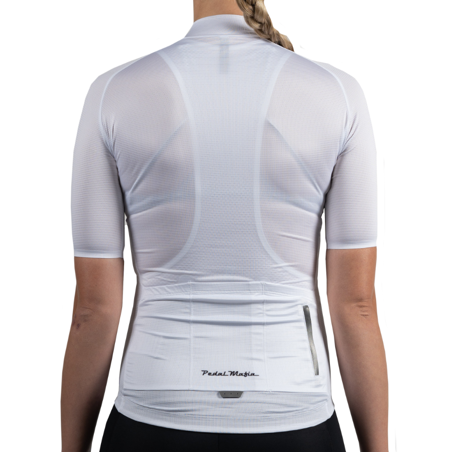 Pedal Mafia Tech Jersey Mujer - Blanco